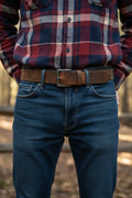 Full Grain Crazy Horse Buffalo Leather Belt