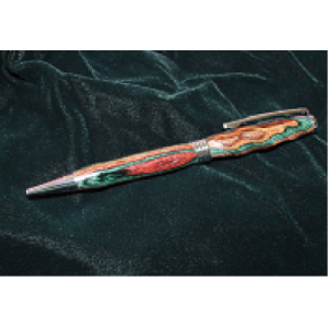 Sculptured Pen with metal Chrome finish